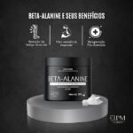 Beta Alanina Pura 300g ELLYM NUTRITION Performance Para Treino e Recuperação Muscular Pós Treino - Imagem 2