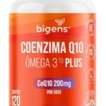 Coenzima Q10 200mg + Ômega 3 TG Plus + Vitamina E 120 Cápsulas Bigens (Unidade)