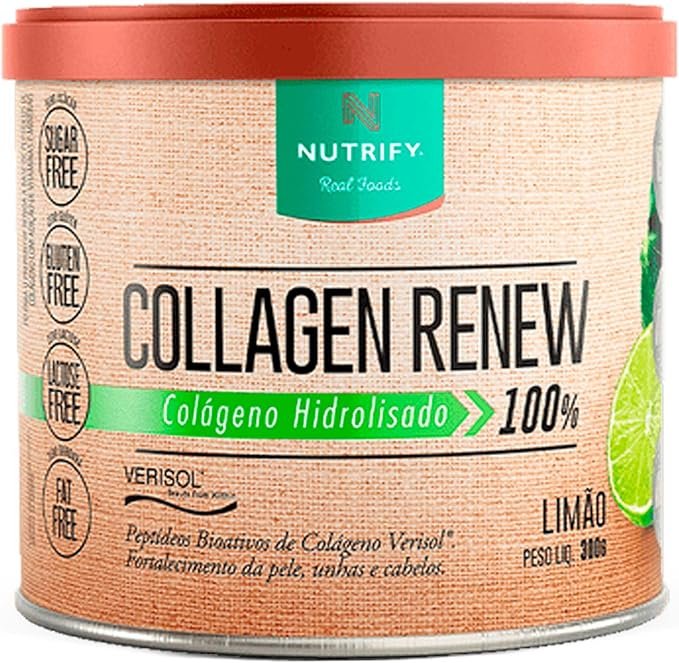Collagen Renew Verisol - 300G Limão - Nutrify, Nutrify Collagen Renew Verisol - 300G Limão - Nutrify, Nutrify - Imagem 1