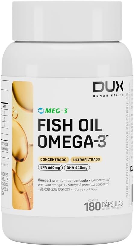 FISH OIL OMEGA-3 180 CÁPSULAS 180 CAPSULAS FISH OIL OMEGA-3 180 CÁPSULAS 180 CAPSULAS - Imagem 1