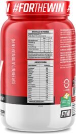 FTW 100% Whey Protein com Proteína Concentrada WPC, Suplemento Alimentar Pós-Treino em Pó com Fonte de Proteína do Soro do Leite, Alto Valor Biológico, Sem Glúten – Pote 900g (Sabor Morango) - Imagem 3
