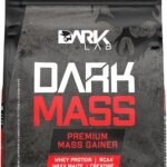 Hipercalórico Dark Mass Dark Lab, 3kg, Chocolate Branco com Morango, Ganho de Massa
