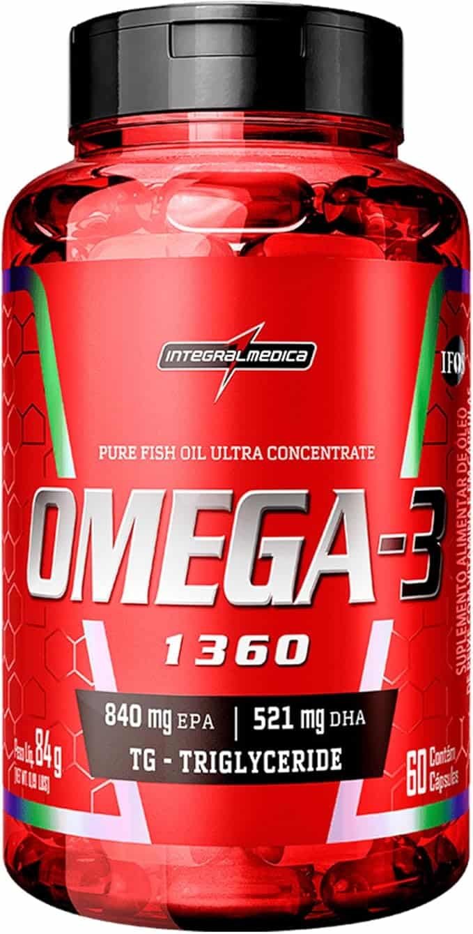 Integralmedica Ômega 3 Ultraconcentrado 1360mg por Dose - Suplemento Alimentar Funcional Biodisponível - Rico em Triglicerídeos - 60 Cápsulas Integralmedica Ômega 3 Ultraconcentrado 1360mg por Dose - Suplemento Alimentar Funcional Biodisponível - Rico em Triglicerídeos - 60 Cápsulas - Imagem 1