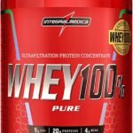 Integralmédica - Whey Protein Concentrado Cookies and Cream 100% Pure - 21g de Proteína por Scoop, Suplementação Alimentar Pós-Treino, Fórmula Enriquecida com BCAAs - Pote 900g