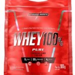 Integralmédica - Whey Protein Concentrado Cookies and Cream 100% Pure - 21g de Proteína por Scoop, Suplementação Alimentar Pós-Treino, Fórmula Enriquecida com BCAAs - Pouch 900g