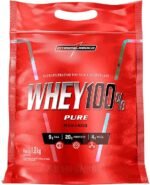 Integralmédica - Whey Protein Concentrado Morango 100% Pure - 21g de Proteína por Scoop, Suplementação Alimentar Pós-Treino, Fórmula Enriquecida com BCAAs - Pouch 1,8kg