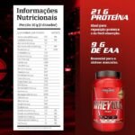Integralmedica - Whey Protein Concentrado Morango 100% Pure - 21g de Proteína por Scoop, Suplementação Alimentar Pós-Treino, Fórmula Enriquecida com BCAAs - Pote 900g - Imagem 3