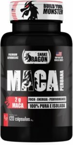 Maca Peruana Negra 120 Capsulas 2000mg Black Pura Premium Importada Para Homens e Mulheres Original 2g Por Dose