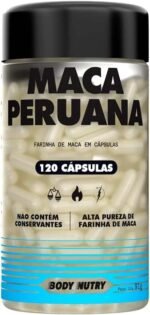 Maca Peruana Premium 2500mg 100% Pura Pote 120 Cápsulas Matéria Prima Importada Para Homens e Mulheres | Energia Resistência