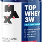 Max Titanium Top Whey 3W Mais Performance 900G Morango -
