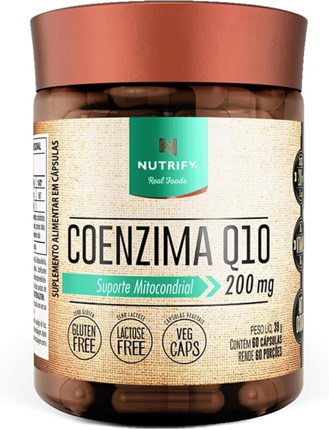 Nutrify Coenzima Q10 200mg por Dose - Porção 1 Cápsula - Multivitamínico - Enriquecido com Vitamina E - 60 Caps Nutrify Coenzima Q10 200mg por Dose - Porção 1 Cápsula - Multivitamínico - Enriquecido com Vitamina E - 60 Caps - Imagem 1