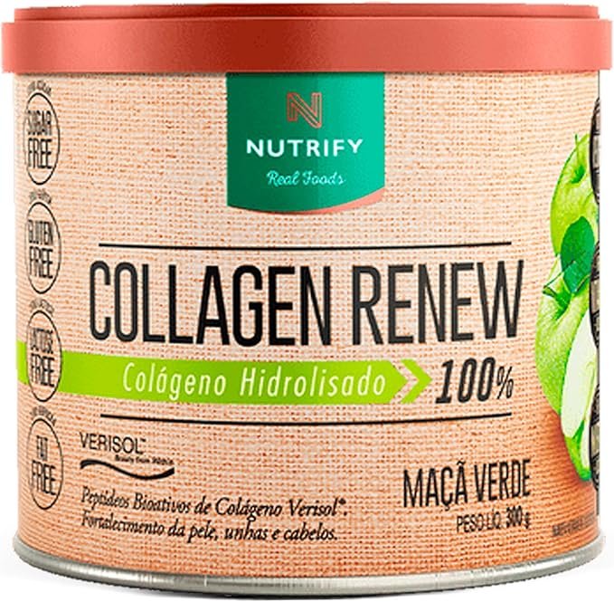Nutrify - Colágeno Collagen Renew Verisol - 300g - Maçã Verde Nutrify - Colágeno Collagen Renew Verisol - 300g - Maçã Verde - Imagem 1