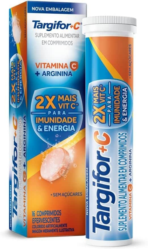Targifor C Vitamina C e Arginina 16 comprimidos efervescentes Targifor C Vitamina C e Arginina 16 comprimidos efervescentes - Imagem 1
