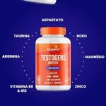 Testogens Booster, L-Aspartato, Boro, Taurina, Zinco Bisglicinato, Magnésio, 60 Cápsulas, Bigens - Imagem 2