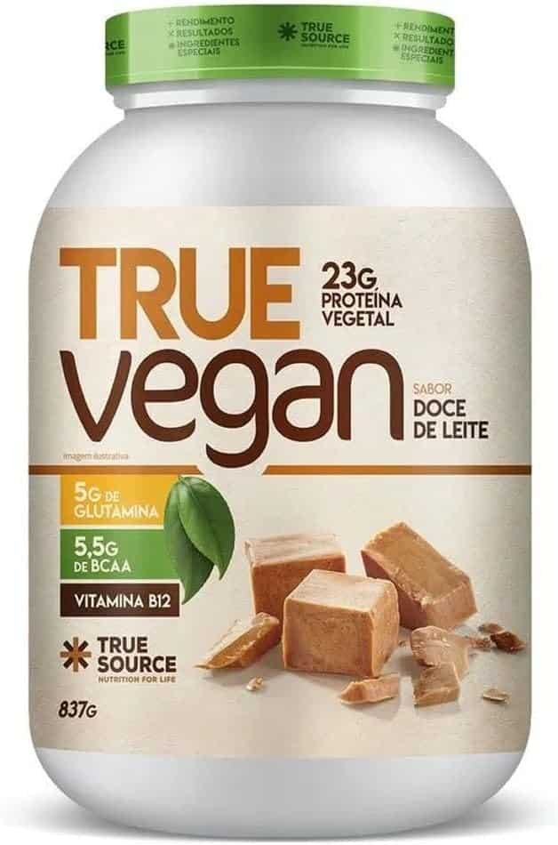 True Source True Vegan Proteína Vegetal - 837G Doce De Leite True Source True Vegan Proteína Vegetal - 837G Doce De Leite - Imagem 1