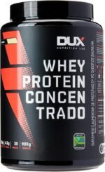 Whey Protein Concentrado Baunilha Pote 900g – Contribui para o Ganho Muscular Hipertrofia – Dux Human Health