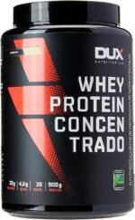 Whey Protein Concentrado Baunilha Pote 900g – Contribui para o Ganho Muscular Hipertrofia – Dux Human Health (Embalagem pode variar)