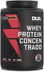 Whey Protein Concentrado Cappuccino Pote 900g – Contribui para o Ganho Muscular Hipertrofia – Dux Human Health
