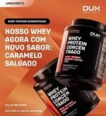 Whey Protein Concentrado Caramelo Salgado Pote 900g – Contribui para o Ganho Muscular Hipertrofia – Dux Human Health - Imagem 2