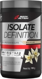Whey Protein Isolado Isolate Definition 900g Sabor Baunilha Bodyaction